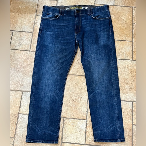 Lee Other - Men’s Lee Extreme Motion MVP slim straight jeans; Navy, 42x30